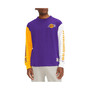 Men's Purple Los Angeles Lakers Richie Color Block Long Sleeve T-shirt