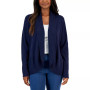 Women's Shawl-Collar Curved-Hem Cardigan, Created for Macy's