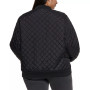 Plus Size Quilted Bomber Jacket