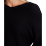 Women's Rib-Knit Bubble Sleeve Long Sleeve Sweater