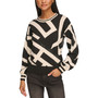 Women's Geo Pullover Crewneck Sweater