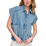 Women's Short-Sleeve Jean Jacket