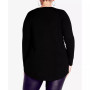 Plus Size Sequinela Round Neck Sweater