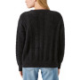Women's Cable-Knit V-Neck Eyelash Sweater