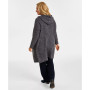 Plus Size Hooded Cardigan, Created for Macy's