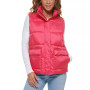 Women's Lined Zippered Mock-Neck Puffer Vest