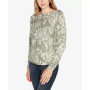 Women's Dolman Sleeve Paisley Sweater
