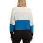 Women's Colorblocked Mock-Neck Long Sleeve Sweater
