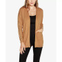 Black Label Women's Embellished Open-Front Cardigan