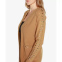 Black Label Women's Embellished Open-Front Cardigan