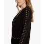 Black Label Women's Embellished Open-Front Cardigan