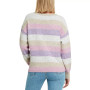 Women's Striped Crewneck Drop-Shoulder Sweater