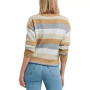 Women's Striped Crewneck Drop-Shoulder Sweater
