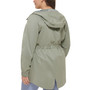 Plus Size Zip-Front Long-Sleeve Hooded Parka
