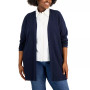 Plus Size Chevron-Stitch Cardigan Sweater, Created for Macy's