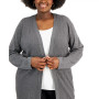 Plus Size Chevron-Stitch Cardigan Sweater, Created for Macy's