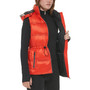 Women's Double-Quilted Hooded Vest