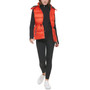 Women's Double-Quilted Hooded Vest
