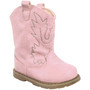 Baby Girl Western Boot Round Toe with Embroidery and Piping