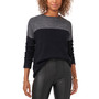 Extended Shoulder Color-Blocked Sweater