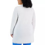 Plus Size Open-Front Long-Sleeve Cardigan, Created for Macy's