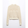 Women's Perkins Collar Openwork Sweater