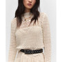 Women's Perkins Collar Openwork Sweater