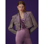 Women's Shoulder Pad Crop Jacket