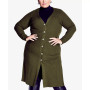 Plus Size Button Knit Cardigan Sweater