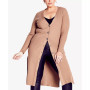 Plus Size Button Knit Cardigan Sweater