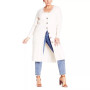 Plus Size Button Knit Cardigan Sweater