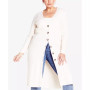 Plus Size Button Knit Cardigan Sweater