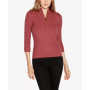 Black Label Women's Ribbed Quarter-Zip Sweater