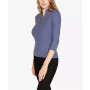 Black Label Women's Ribbed Quarter-Zip Sweater