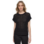 Women's Short-Sleeve Open-Weave Sweater