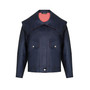 Women's Wide Collar Denim Jacket