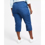 Plus Size Bungee-Hem Capri Pants, Created for Macy's