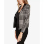 Black Label Women's Houndstooth Motorcycle Sweater
