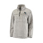 Women's Gray San Jose Sharks Sherpa Quarter-Zip Pullover Jacket