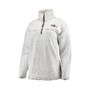 Women's Gray Baltimore Ravens Sherpa Quarter-Zip Pullover Jacket