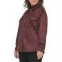 Trendy Plus Size Faux-Suede Shacket