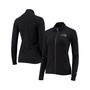 Women's 5th & Ocean by Black Carolina Panthers Team Raglan Full-Zip Jacket