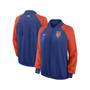 Women's Royal New York Mets Authentic Collection Team Raglan Performance Full-Zip Jacket
