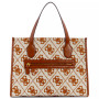 Silvana Monogram Double Compartment Medium Tote