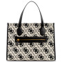 Silvana Monogram Double Compartment Medium Tote