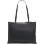 Chrome Embossed Signature Top Zipper Convertible Tote
