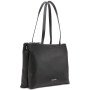 Chrome Embossed Signature Top Zipper Convertible Tote