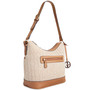 Straw Medium Zippered Hobo Bag, Created for Macy's