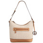 Straw Medium Zippered Hobo Bag, Created for Macy's