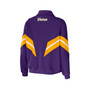 Women's Purple Minnesota Vikings Plus Size Yarn Dye Stripe Full-Zip Jacket